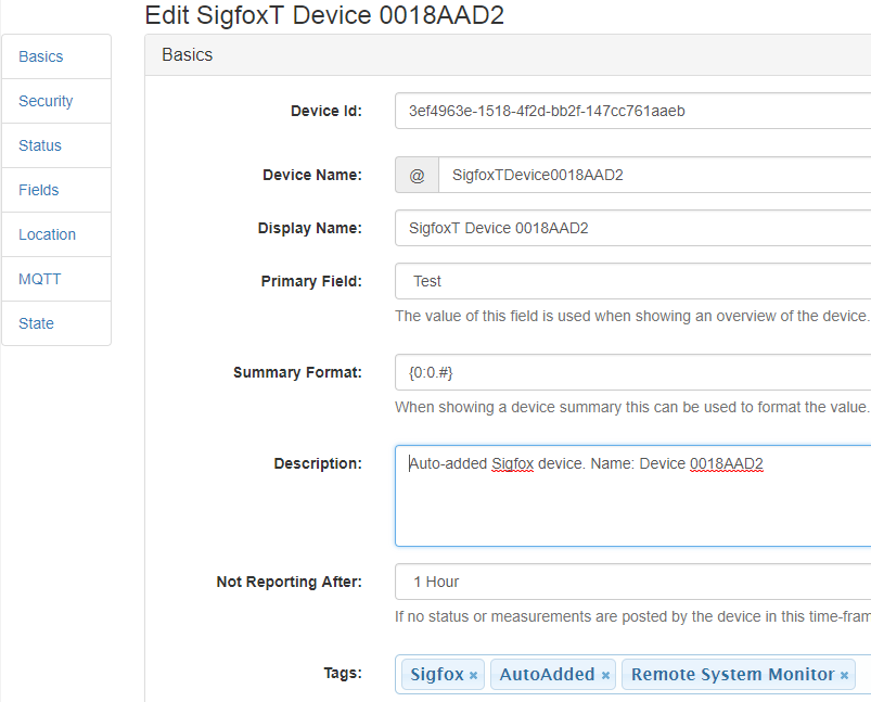 Modify device details.